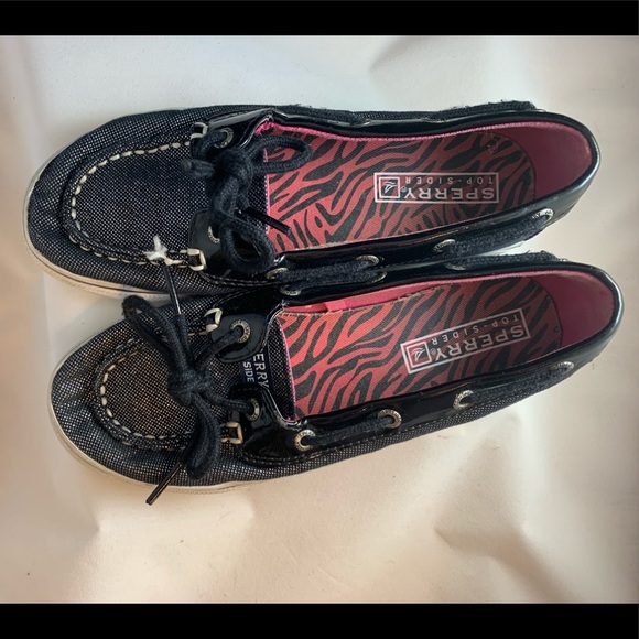 Sperry “Biscayne” Sparkly Boat Shoe Sz 2 - Picture 2 of 7
